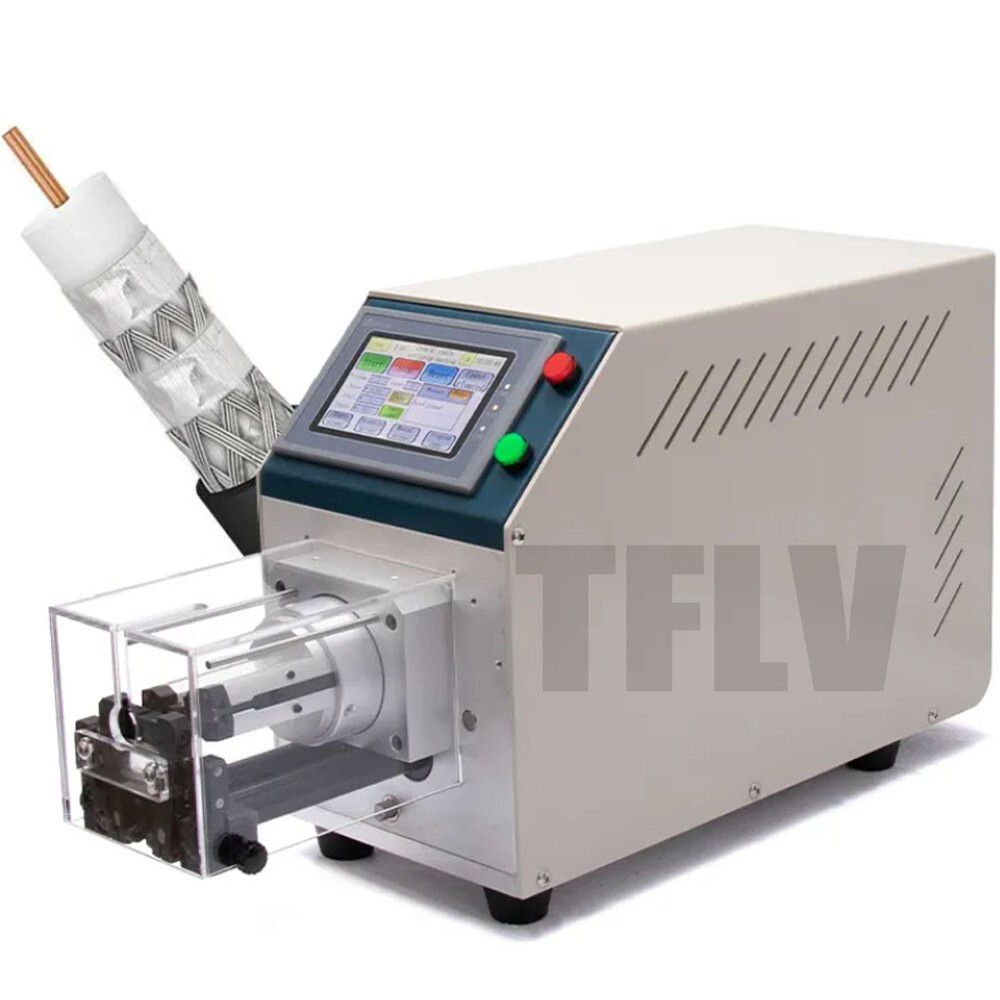 110V Semi-automatic Coaxial Wire Stripping Machine Multi-layer Rotary Stripper