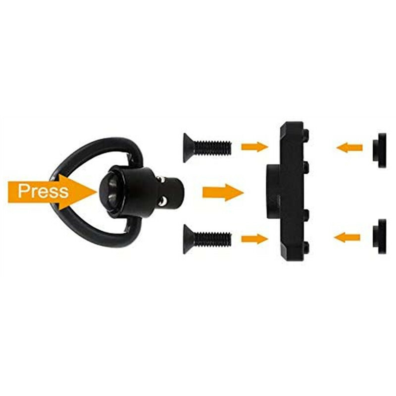 2 Pack Sling Mount Push Button QD Sling Swivel Adaptor US STOCK