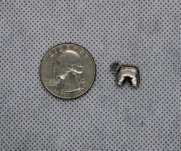 Sterling Silver Shorts Charm