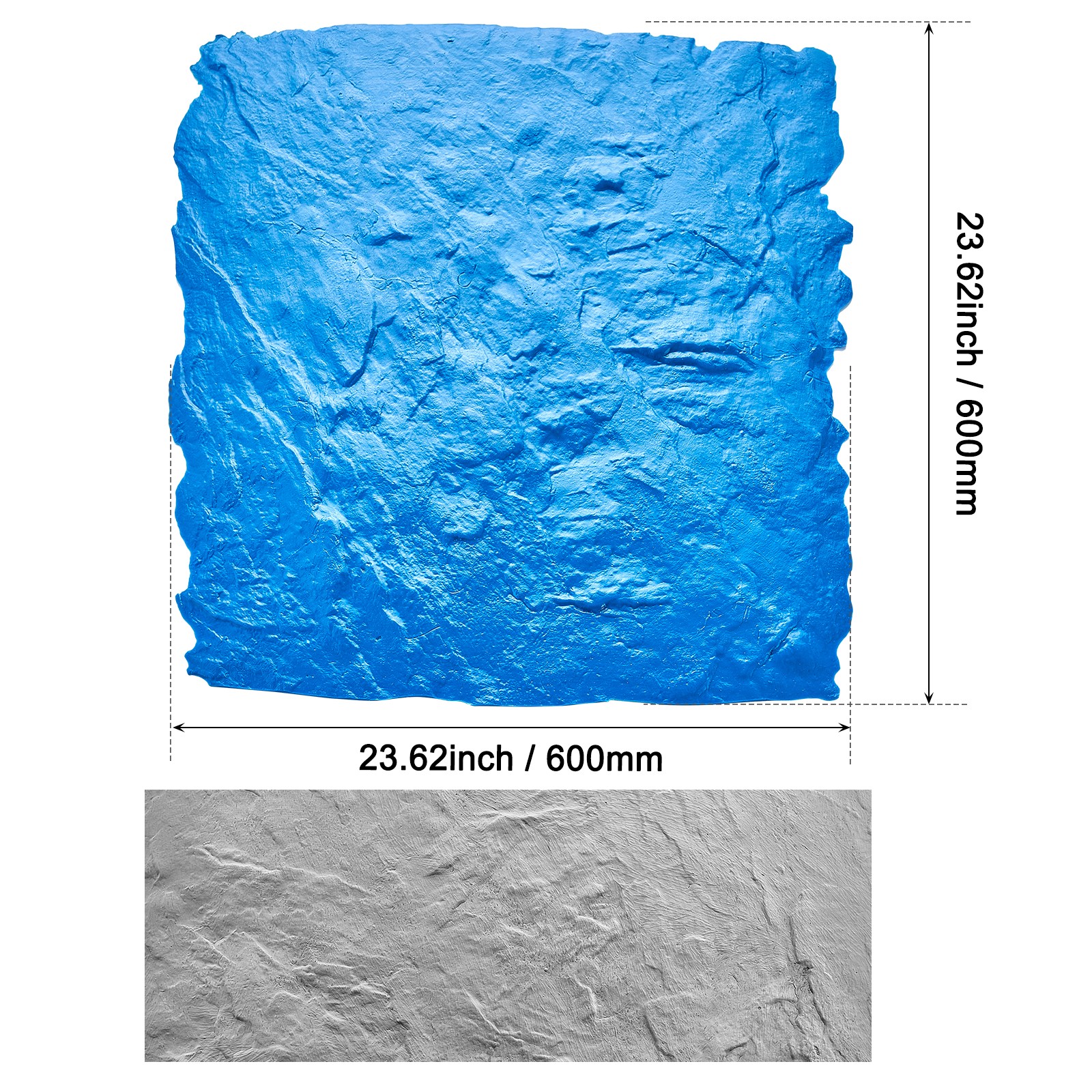 Concrete Stamps Mat 24 x 24 in Texturing Skin Polyurethane Stamp Mat