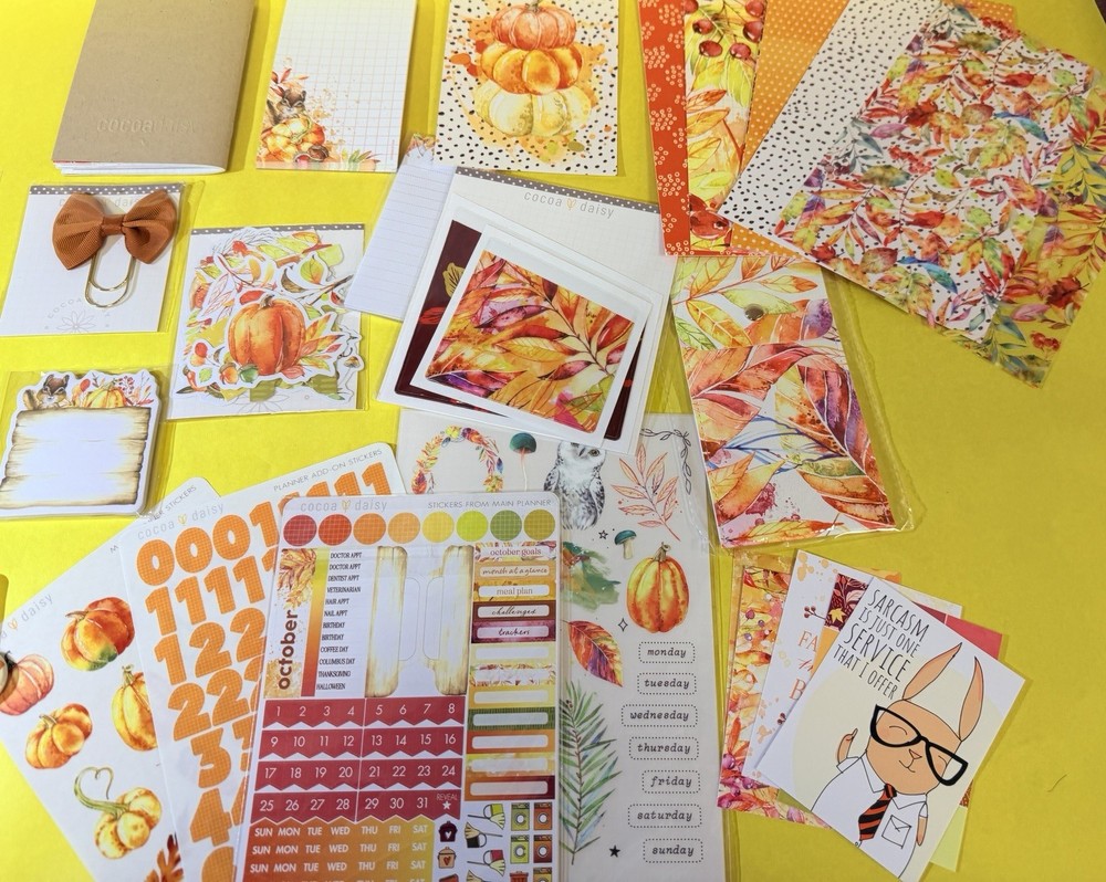 Cocoa Daisy Planner Scrapbooking Kit - Fall theme (Large)