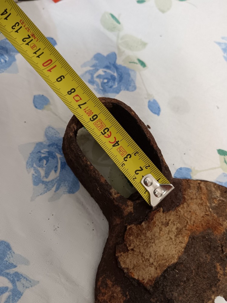 Vintage Antique Solid Iron Battle Axe Head