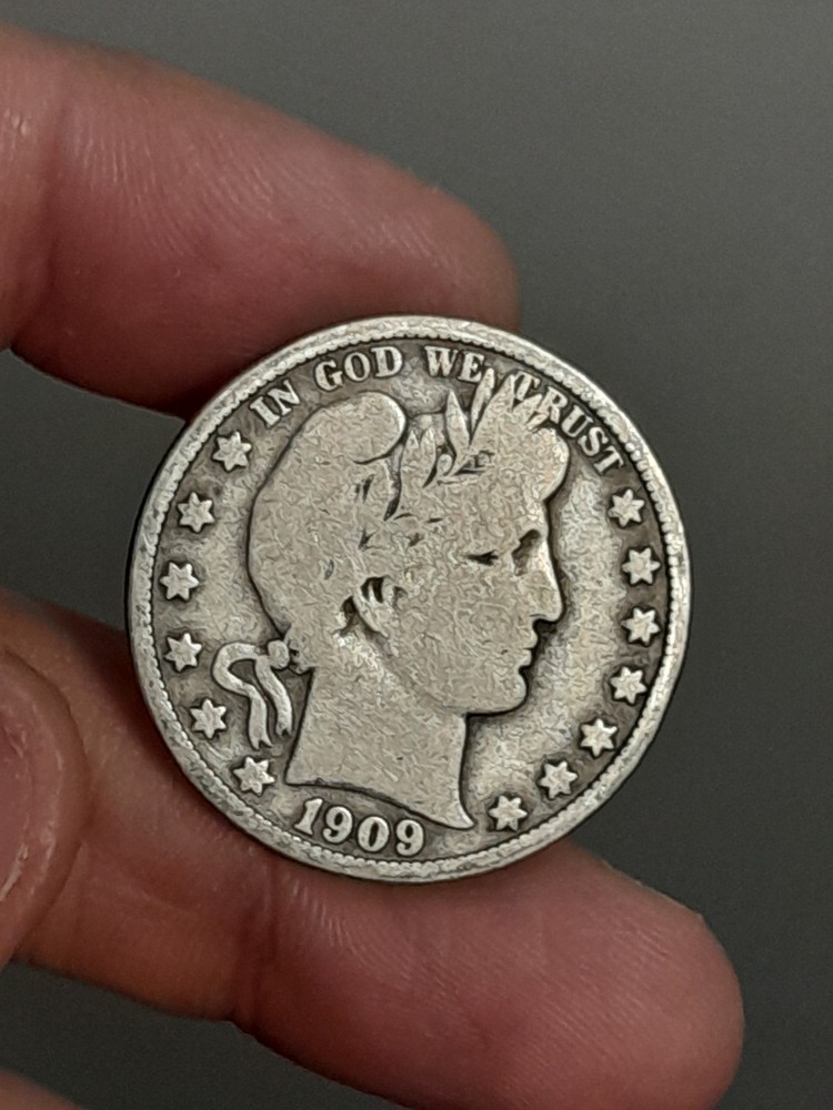 1909 Barber Silver Half Dollar