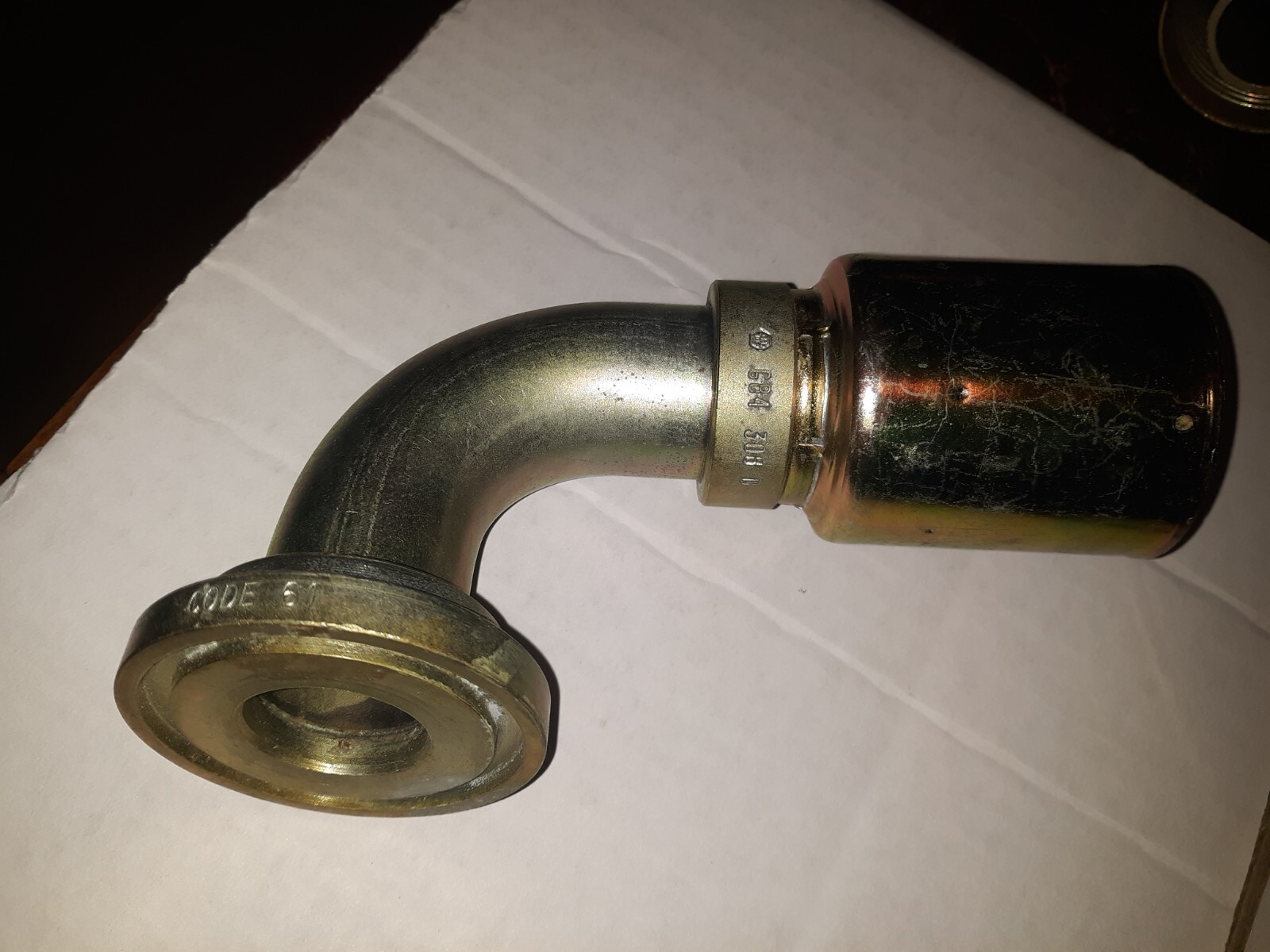 Weatherhead 20U G84 90° Crimp Hydraulic Fitting