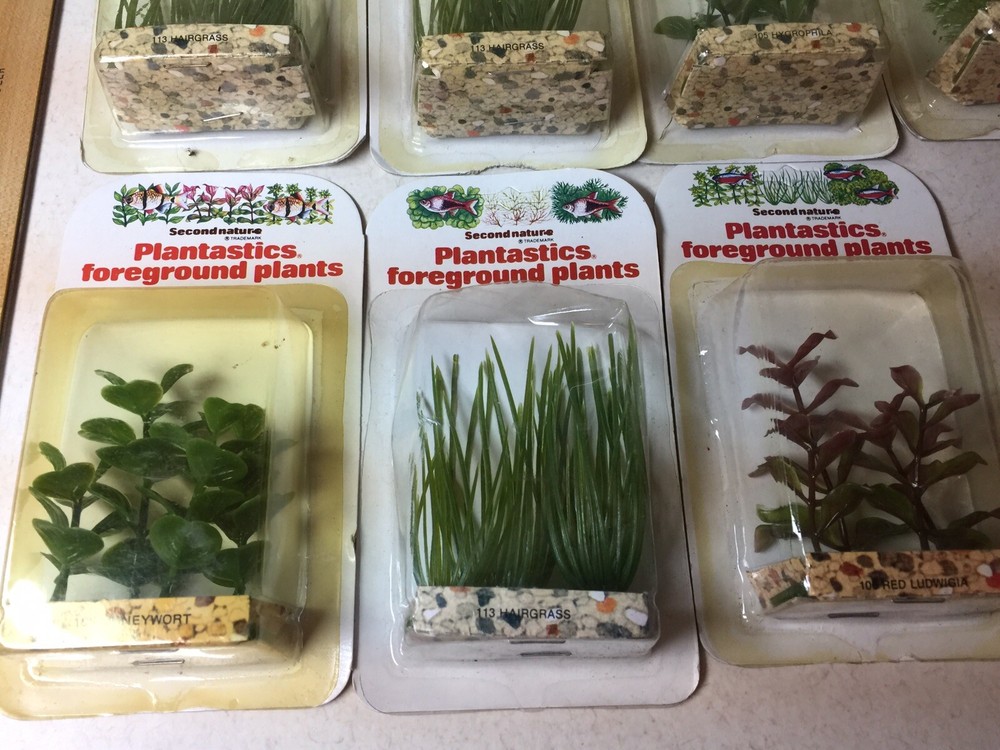 Second Nature Plastic Aquarium Plants 11 pieces