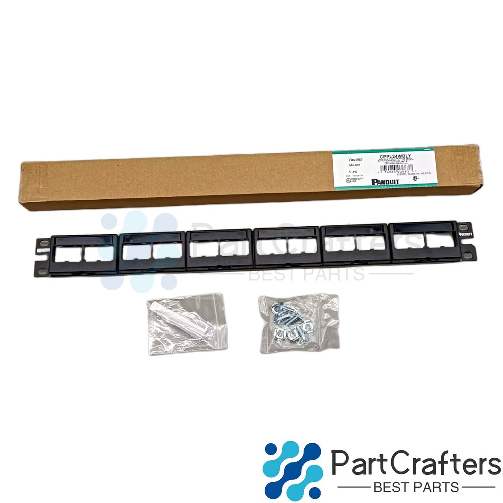 For Panduit CPPL24WBLY MINI-COM MODULAR PATCH PANEL 24 PORT Free shipping