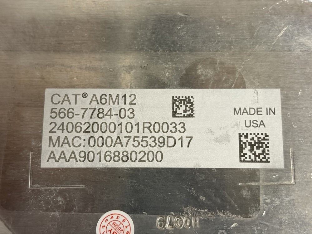 CATERPILLAR A6M12 ENGINE COMPUTER CONTROL UNIT MODULE ECU ECM OEM 566-7784-03