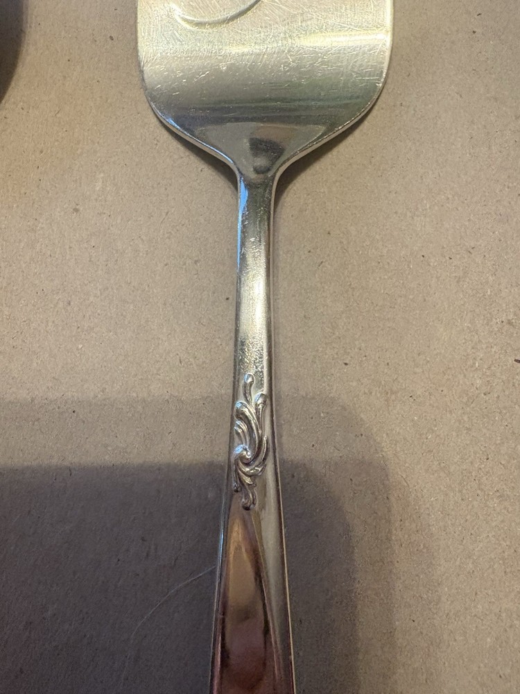Silverware Holmes & Edwards Deepsilver Serving Spoon And Meat Fork Silverplate