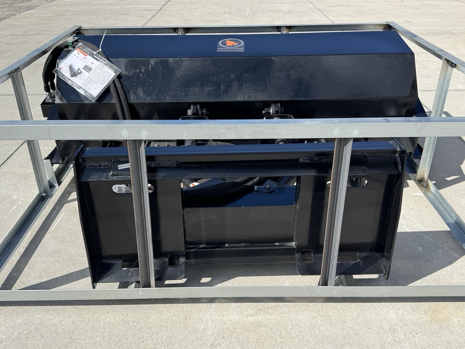 Wolverine Skid Steer Angle Broom Sweeper Heavy Duty Attachment w/Poly Brush