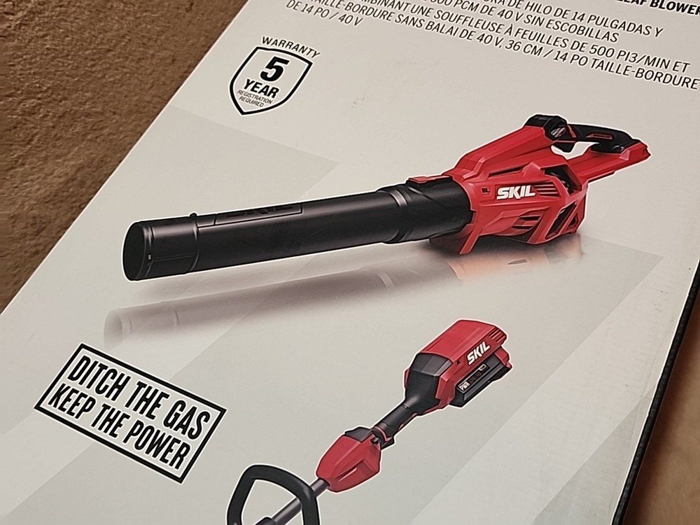 SKIL 40V Brushless 14" String Trimmer & Leaf Blower Combo Kit (TOOL ONLY)