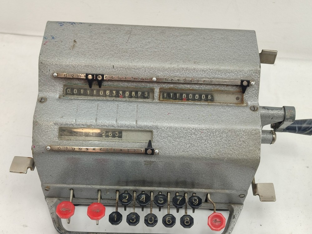 Vintage Retro Russian Soviet Arithmometer Adding Machine Calculator VK-1 1963