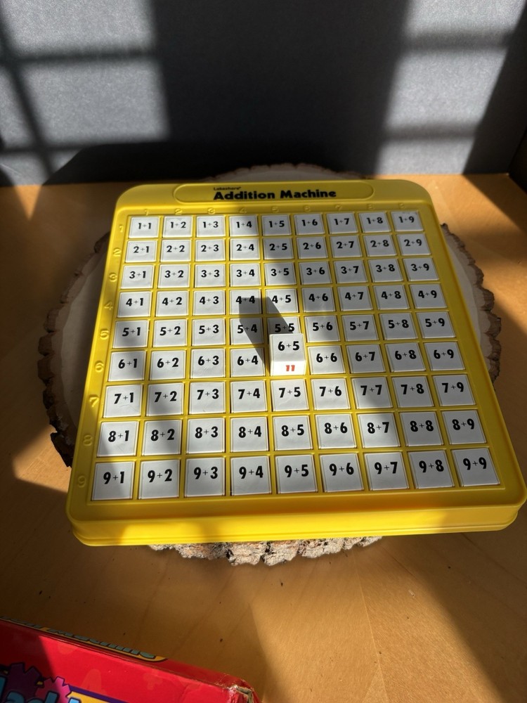 Lakeshore Addition Machine Math Practice Homeschool Early Learning Pop Up Button
