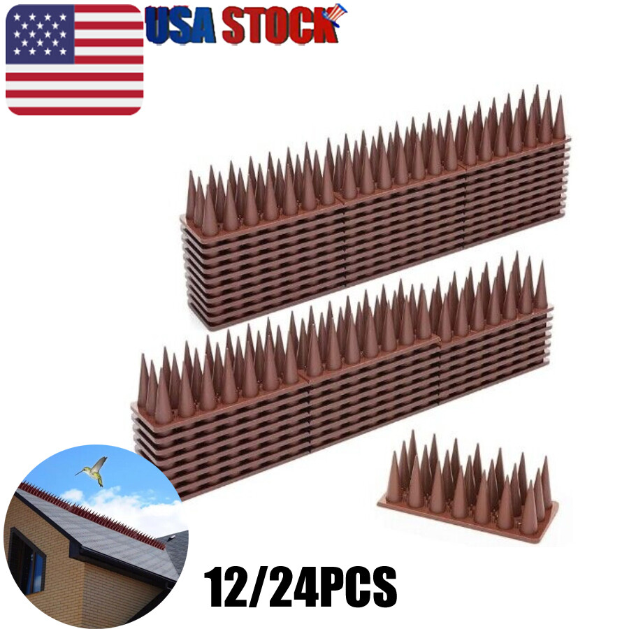 Outdoor Cat Repellent Bird Spikes Fence Security Plastic Deterrent Climb Strips