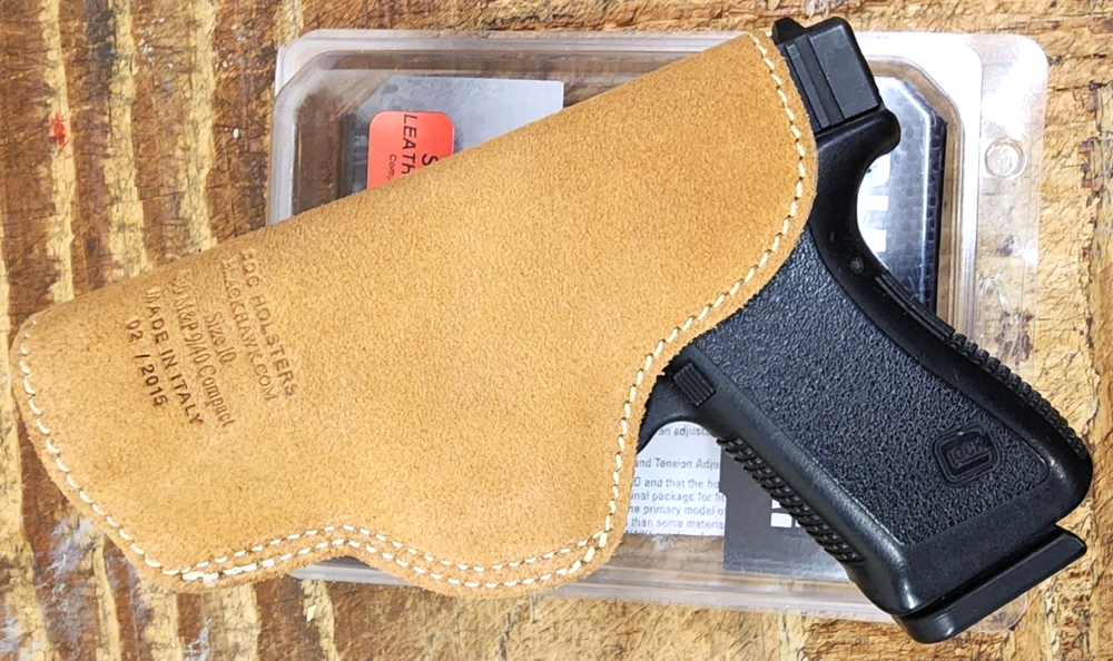 BlackHawk Suede Inside Pants RH Holster Leather Angle Adjustable ISP Glock 29 30