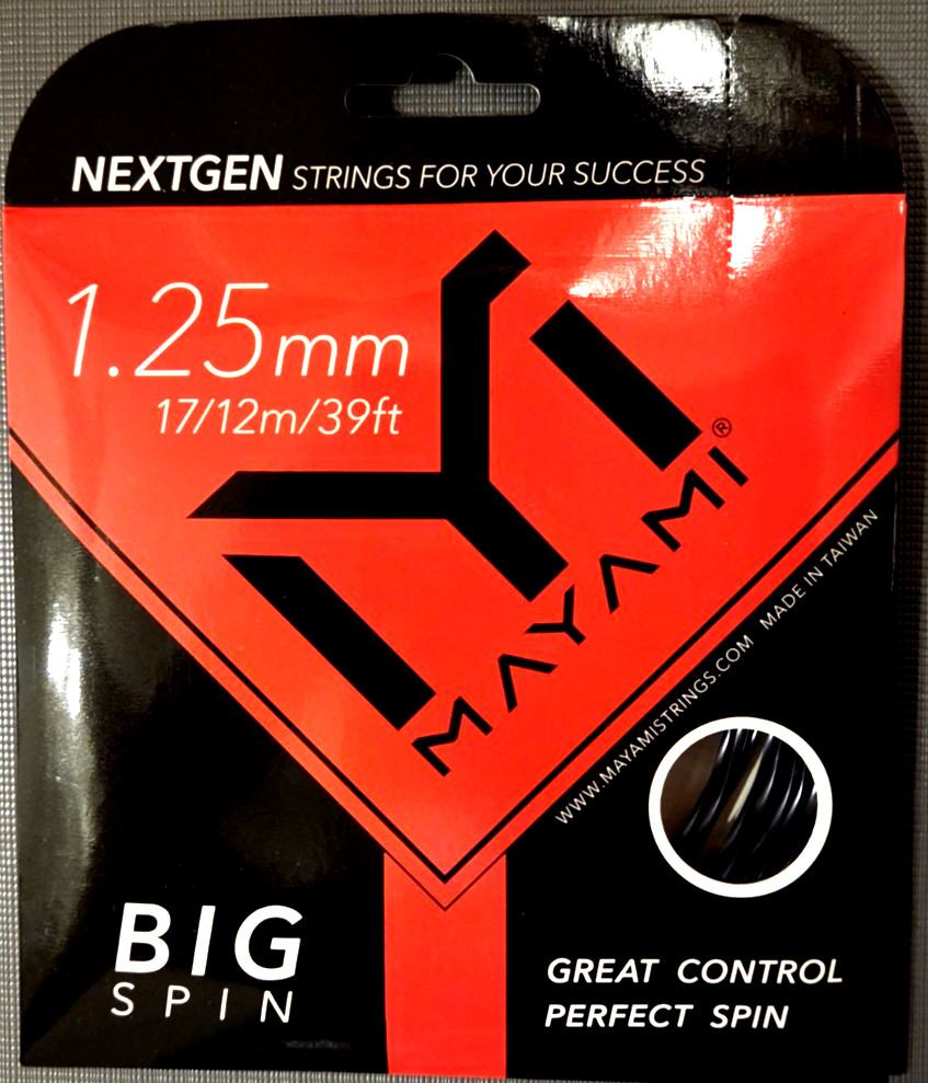Mayami Big Spin Set 12m | #1 Spin | 17g/1.25mm | Triangular Poly String