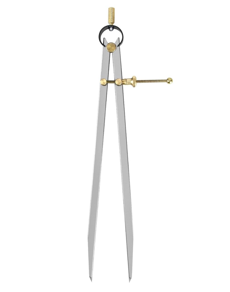 12" Precision Spring Divider | Drafting & Geometry Caliper for Carpenters
