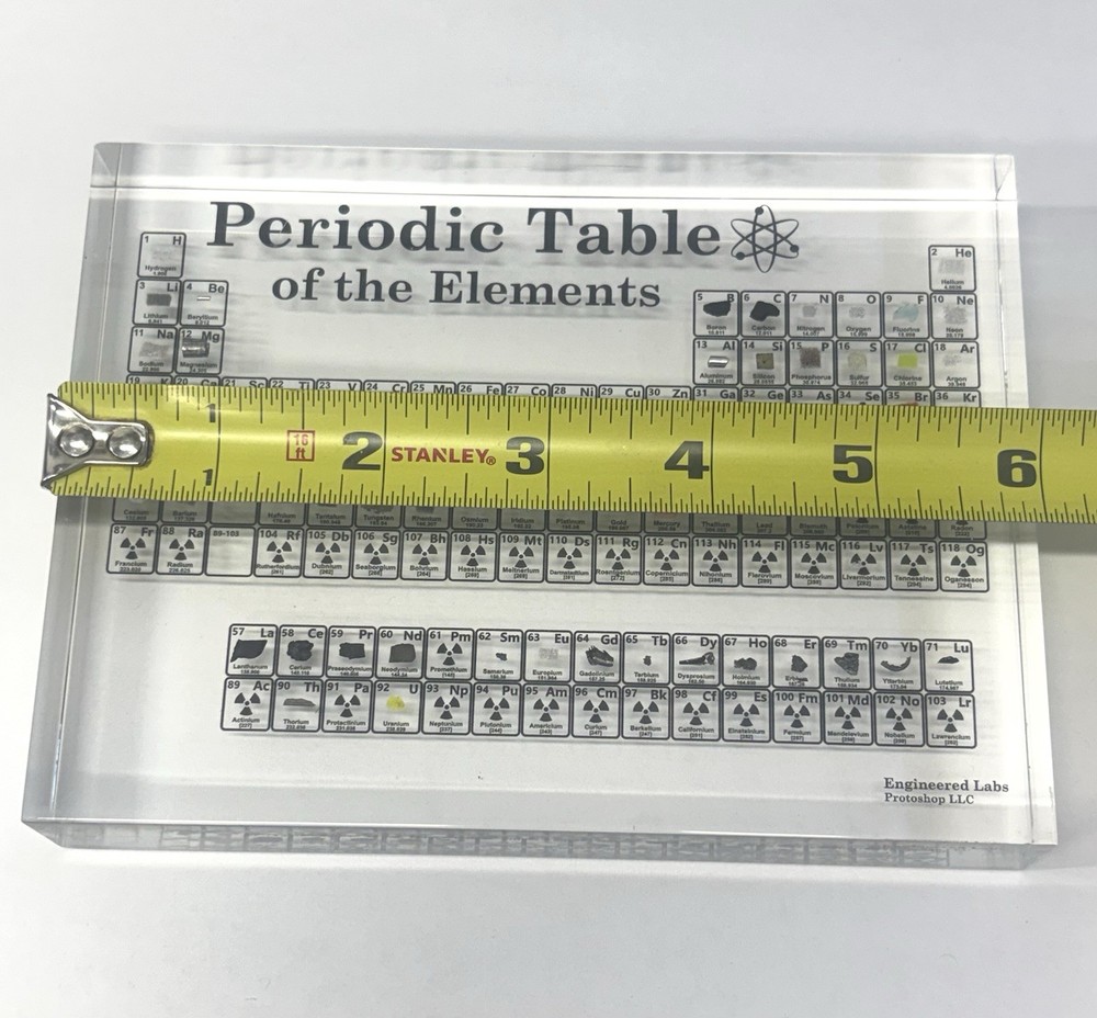 Engineered Labs Heritage Periodic Table Collector's Edition 85 Elements