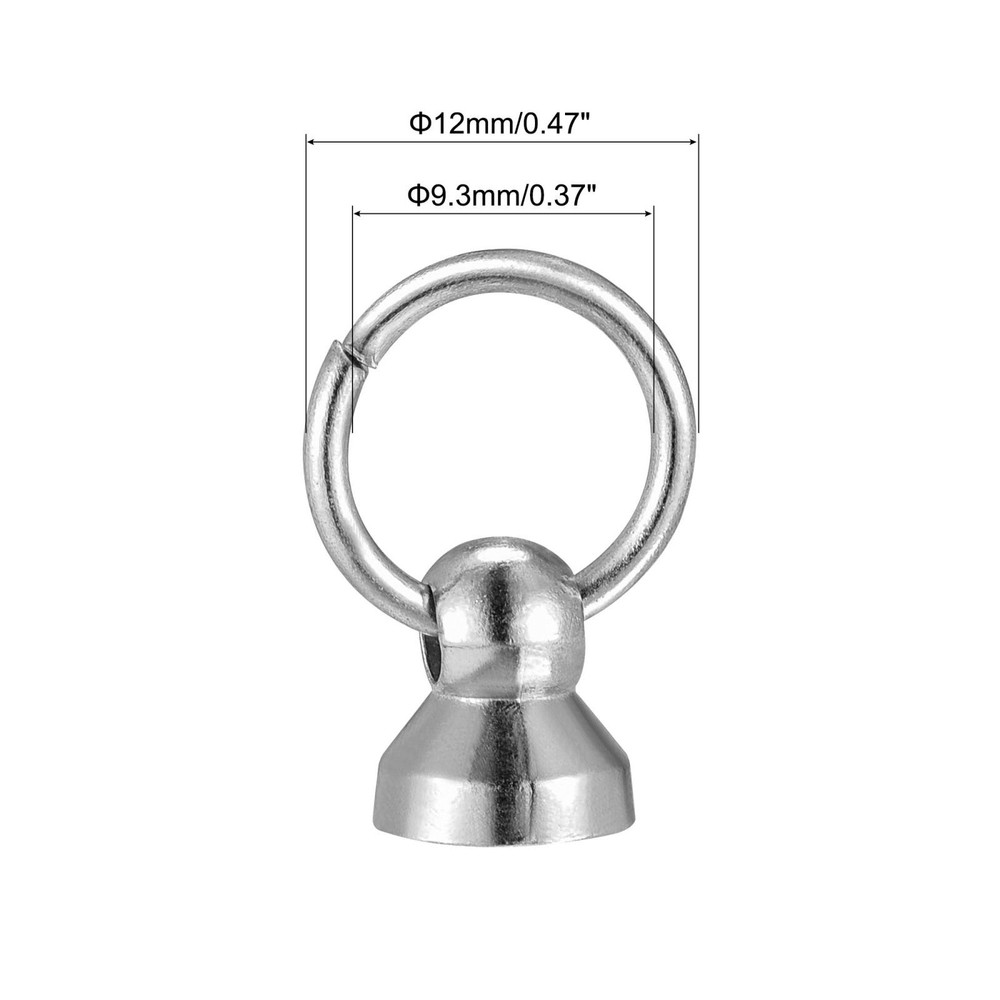 0.47" Toroidal Joint Button Pin Rivets Screw Silver 10pcs