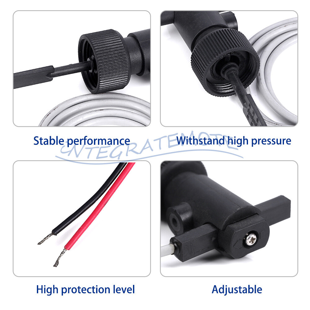 100V Water Level Control Float Level Switch Liquid Flow Detector Level Sensor-
