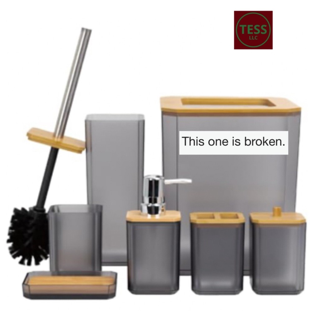 CERBIOR Bathroom Accessories Set 7 Piece Bath Ensemble