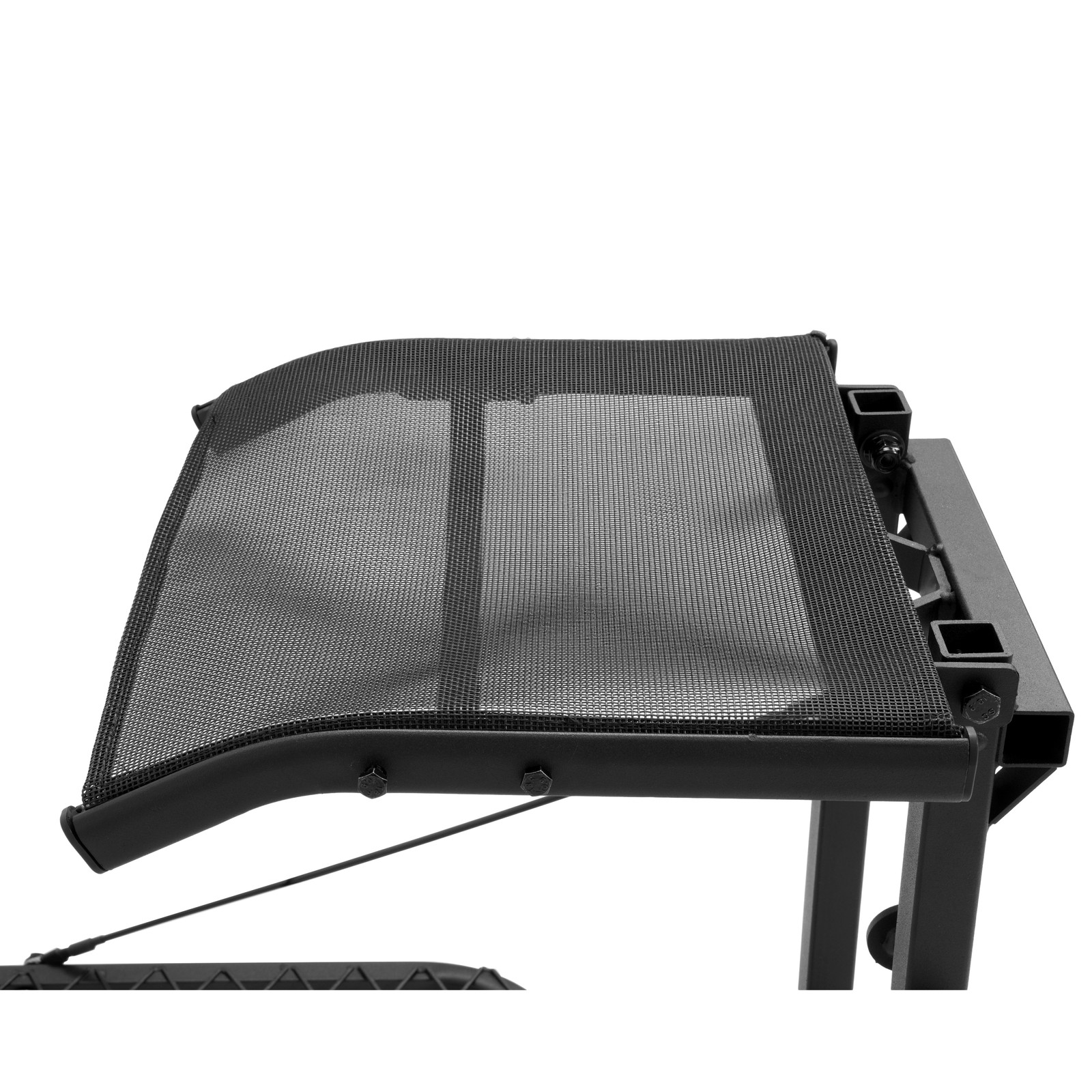 Lightweight Steel Hang-On Tree Stand Platform 26x32" W/ Flip-Back Seat 300LBS