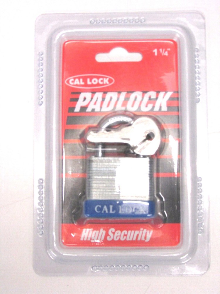 NEW! CAL LOCK 1-1/4" LAMINATED PADLOCK, #2125