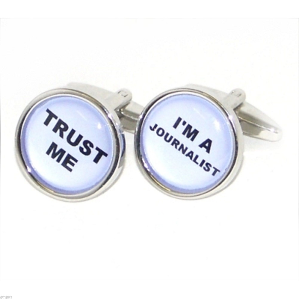 Excellent TRUST ME - I'M A JOURNALIST Cufflinks (X2BOCB005)