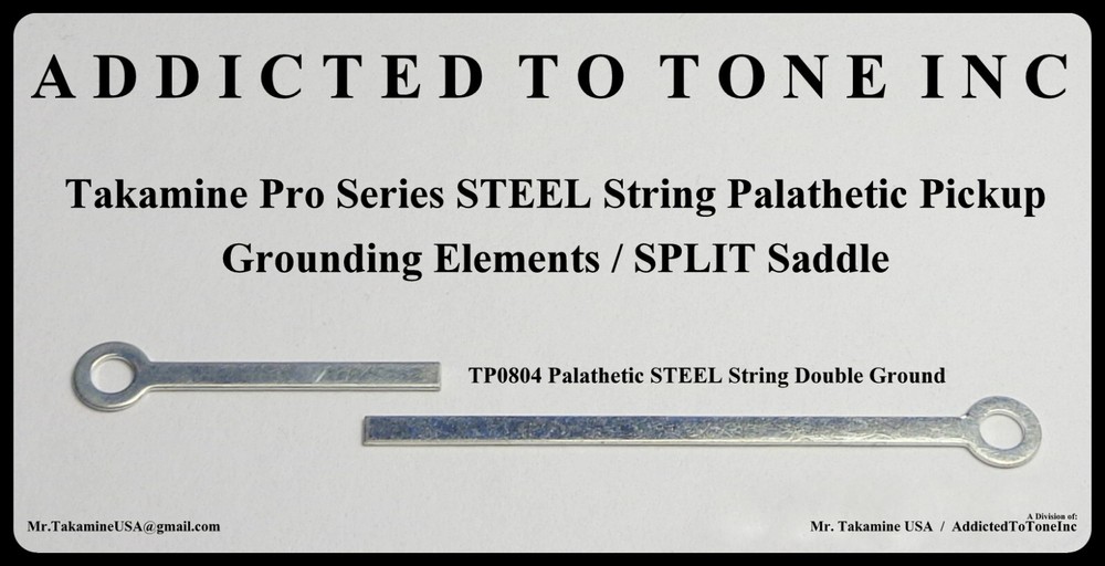Takamine PRO SERIES Palathetic STEEL String Pickup Assembly / SPLIT Saddle / OEM