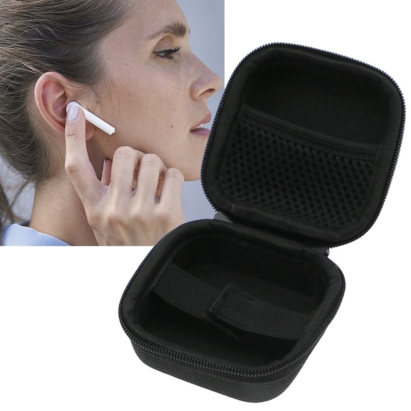 Earphone Storage Case with Meshes Pockets for Air Storage Box