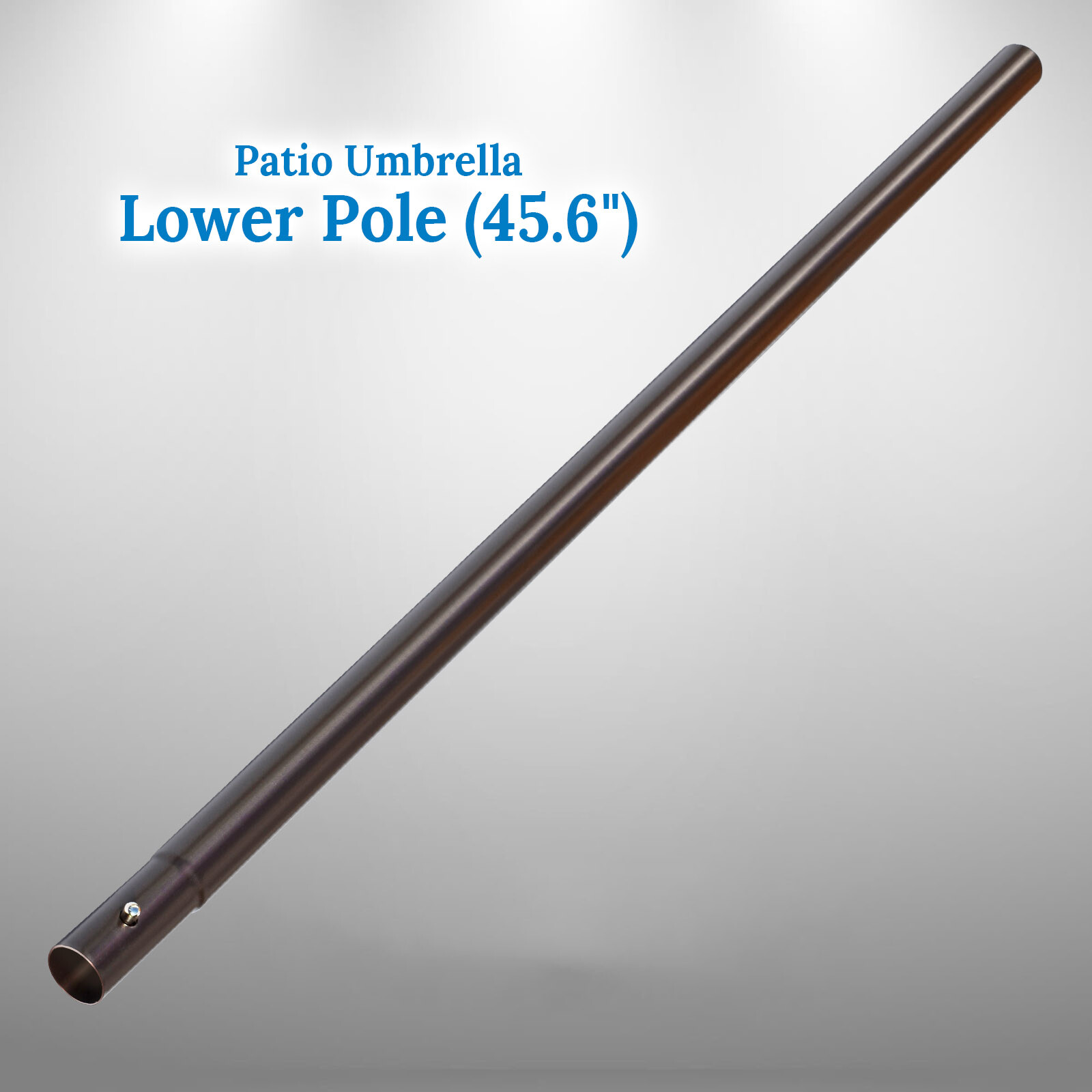 Patio Umbrella Replacement Lower Pole w/Bullet Buckle 33.5''L/45.6''L POLE ONLY