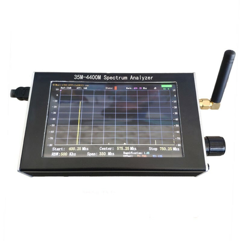 Handheld 35M-4400M Simple Spectrum Analyzer 4.3" TFT LCD Display USB Power