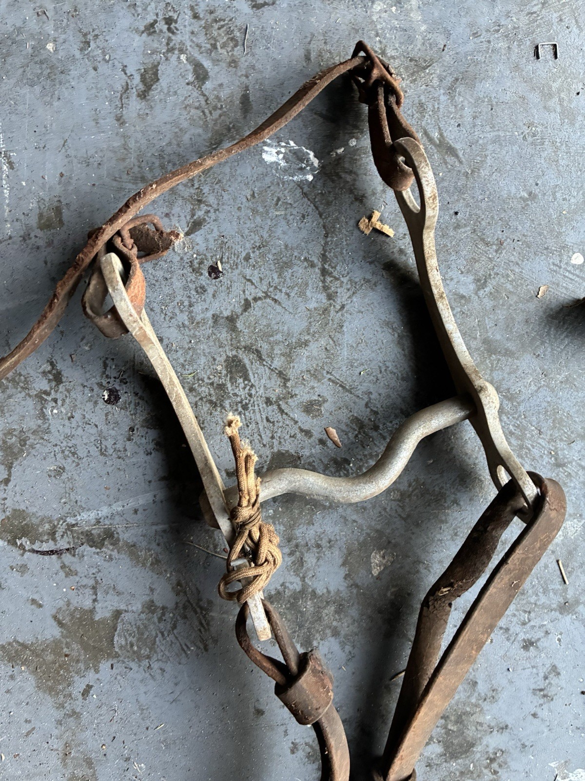 Vintage Horse Tack Blinders Bit Silester Hackamore