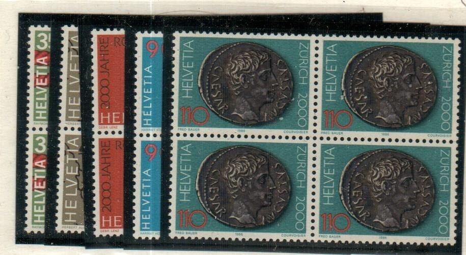 Switzerland Scott 772-6 Mint NH blocks [TH1667]