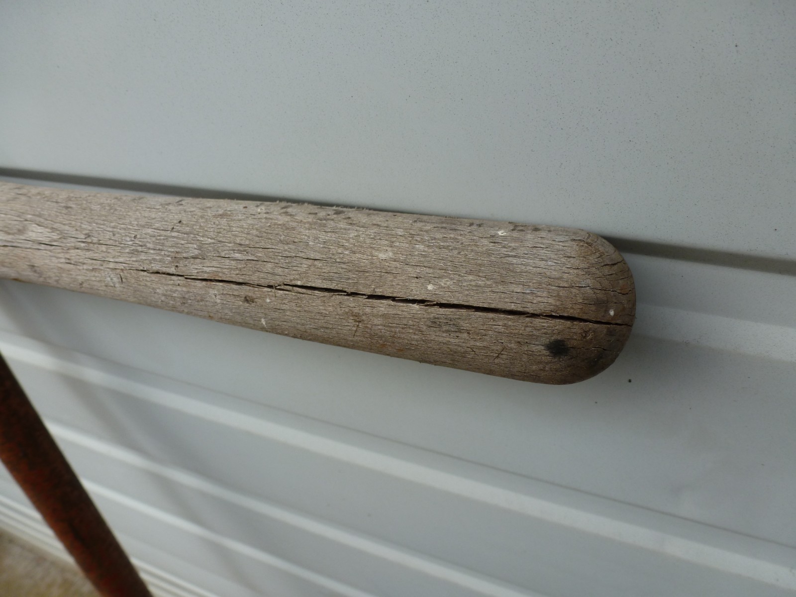 Vintage Seymour 6-Inch Post Hole Digger Auger with Wood Handle