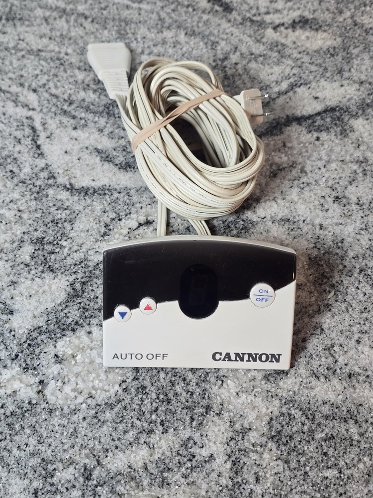 Cannon Heated Bedding Controller TC12B0-D White 120V Auto-Off Replacement Cord