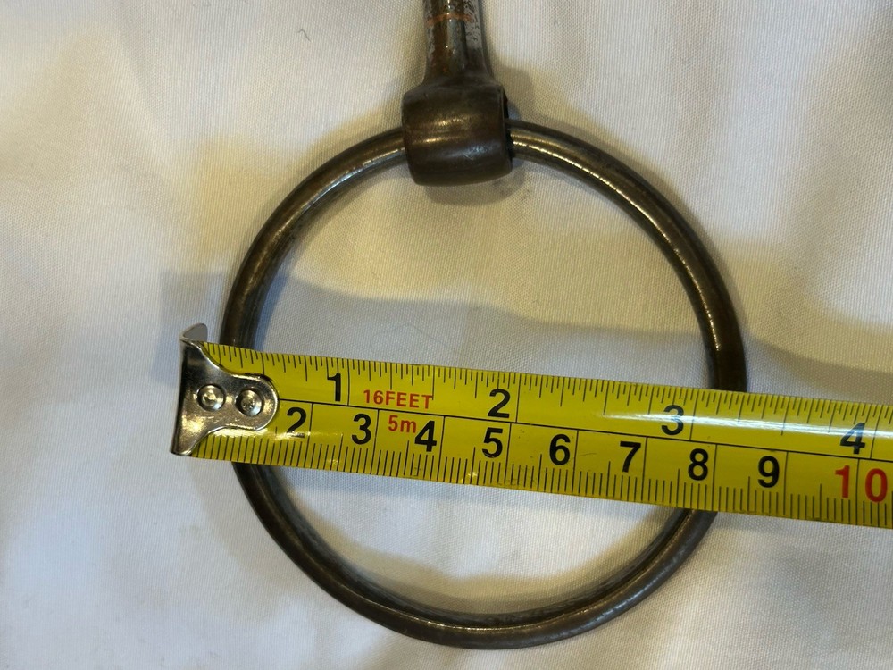 Snaffle Bit 3" Rings 6" Mouth Piece 1/4 Thickness