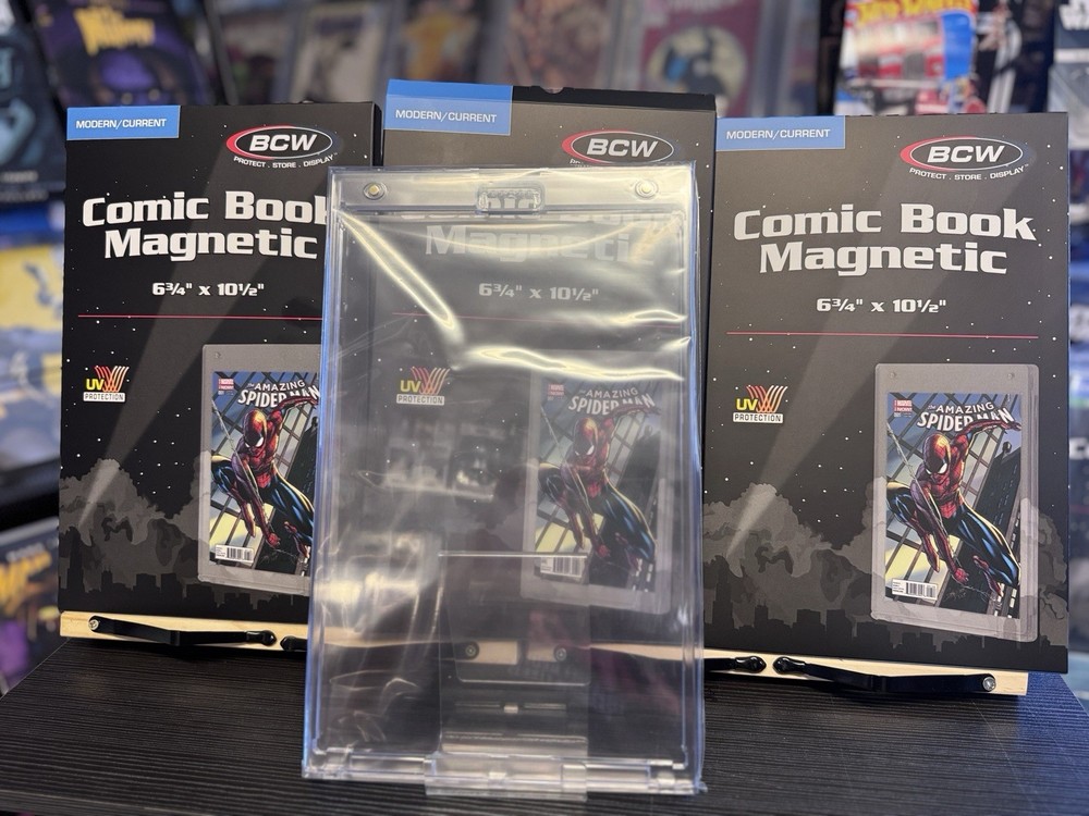 3 Pack - BCW Comic Book Magnetic Holder/Protector W uv Protection