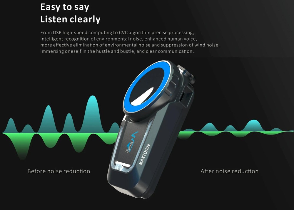 2 Sets Full Duplex Mesh Motorcycle Bluetooth Interom Headset FM 8 Rider