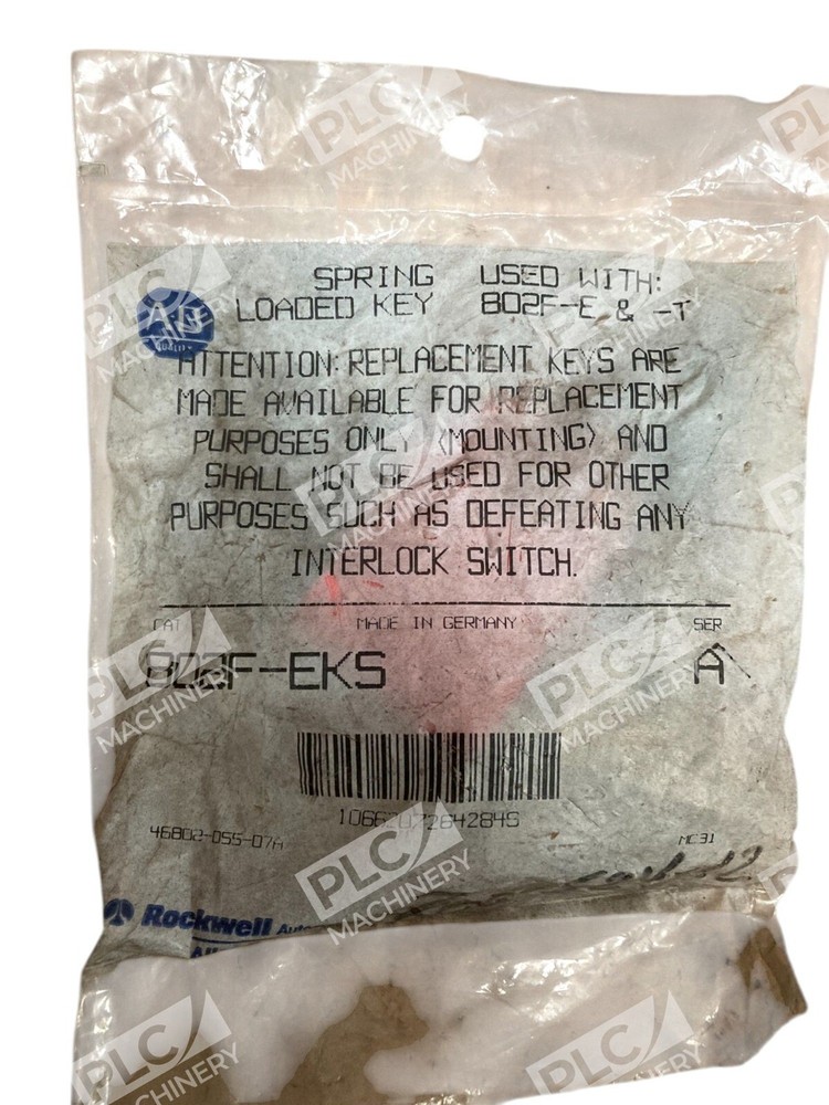 Allen Bradley AB Spring Loaded Key 802F-EKS /A