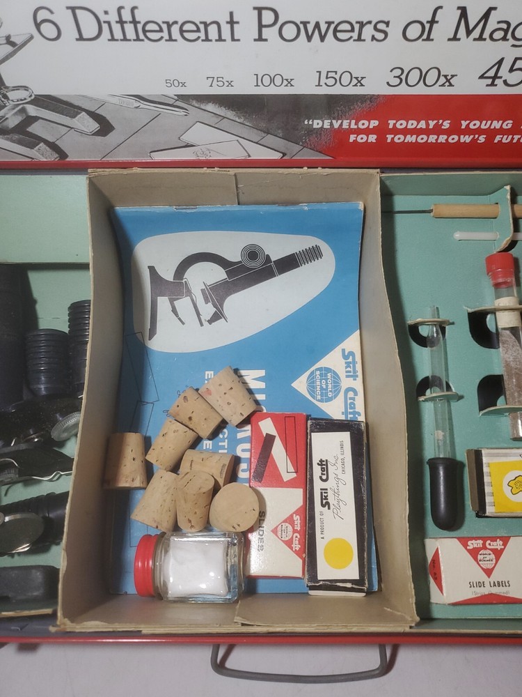 Vintage Skil Craft Precision Microscope Set No.412