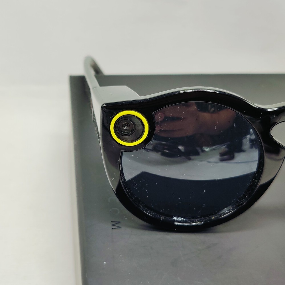 Snap Inc. Snapchat Spectacles Glasses Black Authentic No Charging Cable Untested