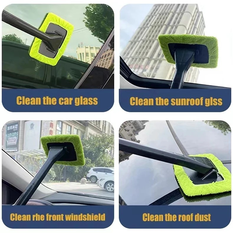 Microfiber Car Wiper Windshield Cleaning Auto Glass Window Cleaner Brush Tool