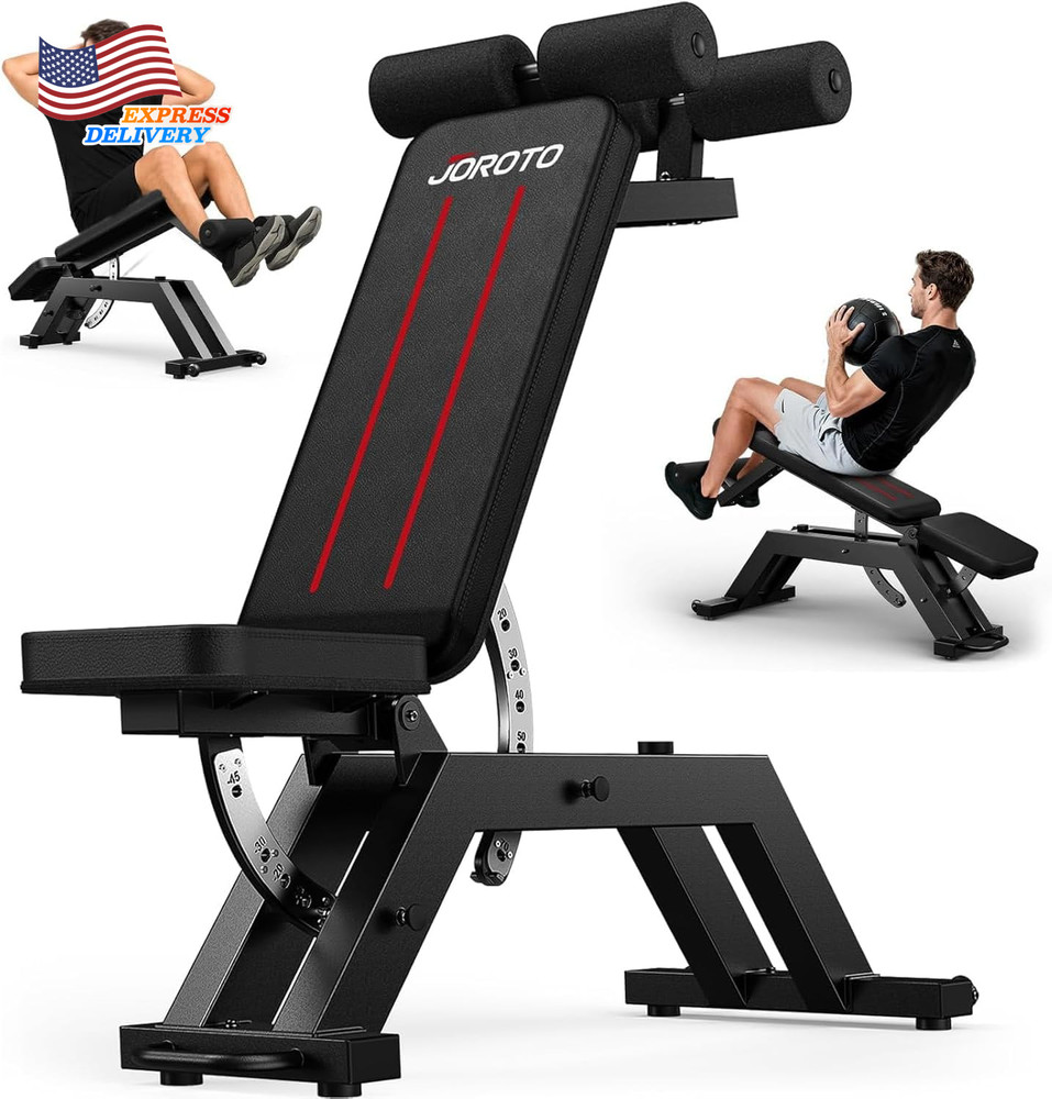 Adjustable Sit-Up Weight Bench 1500 Lb Capacity Decline Ab Workout Bench