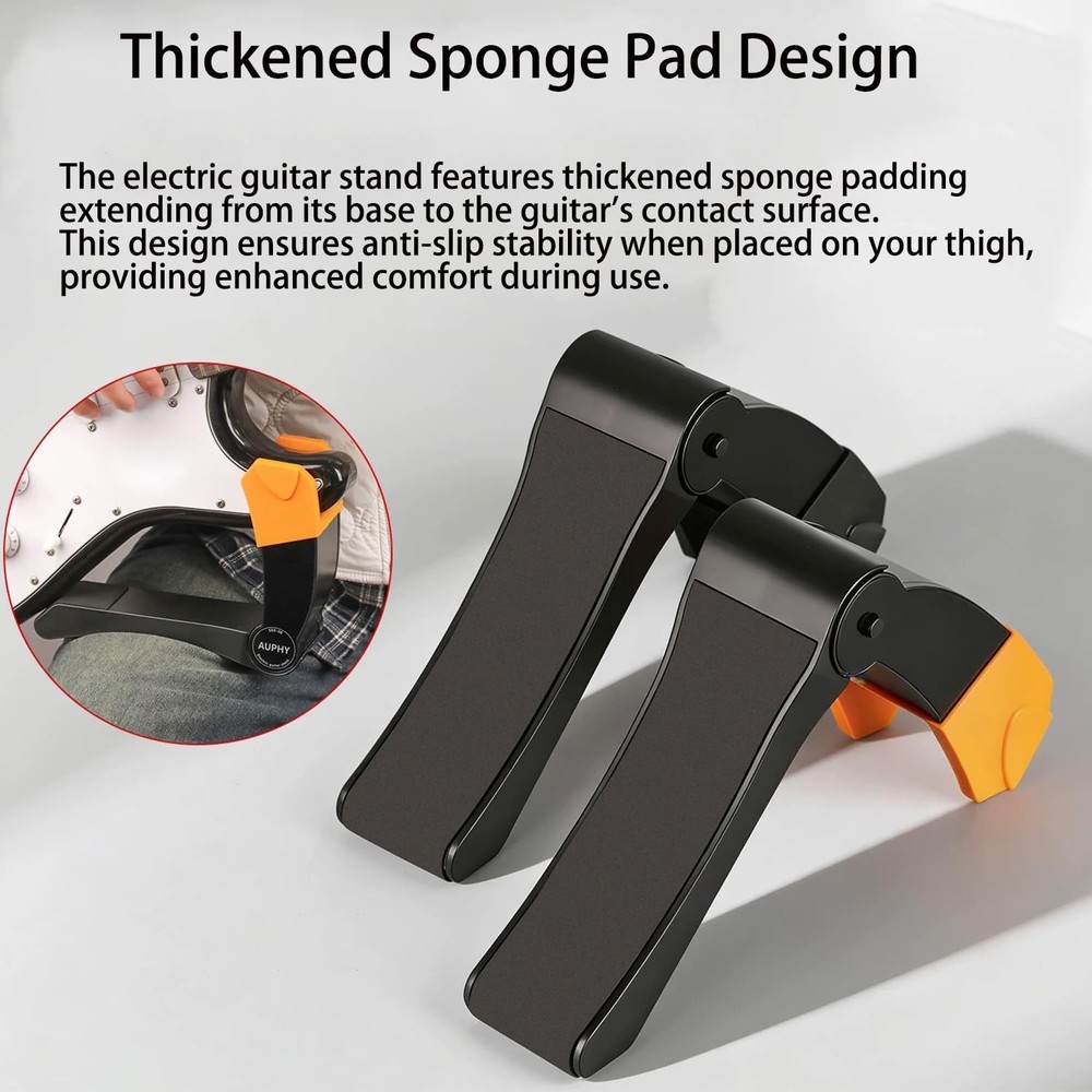 Adjustable Electric Guitar Holder for Comfortable Seated Playing Support