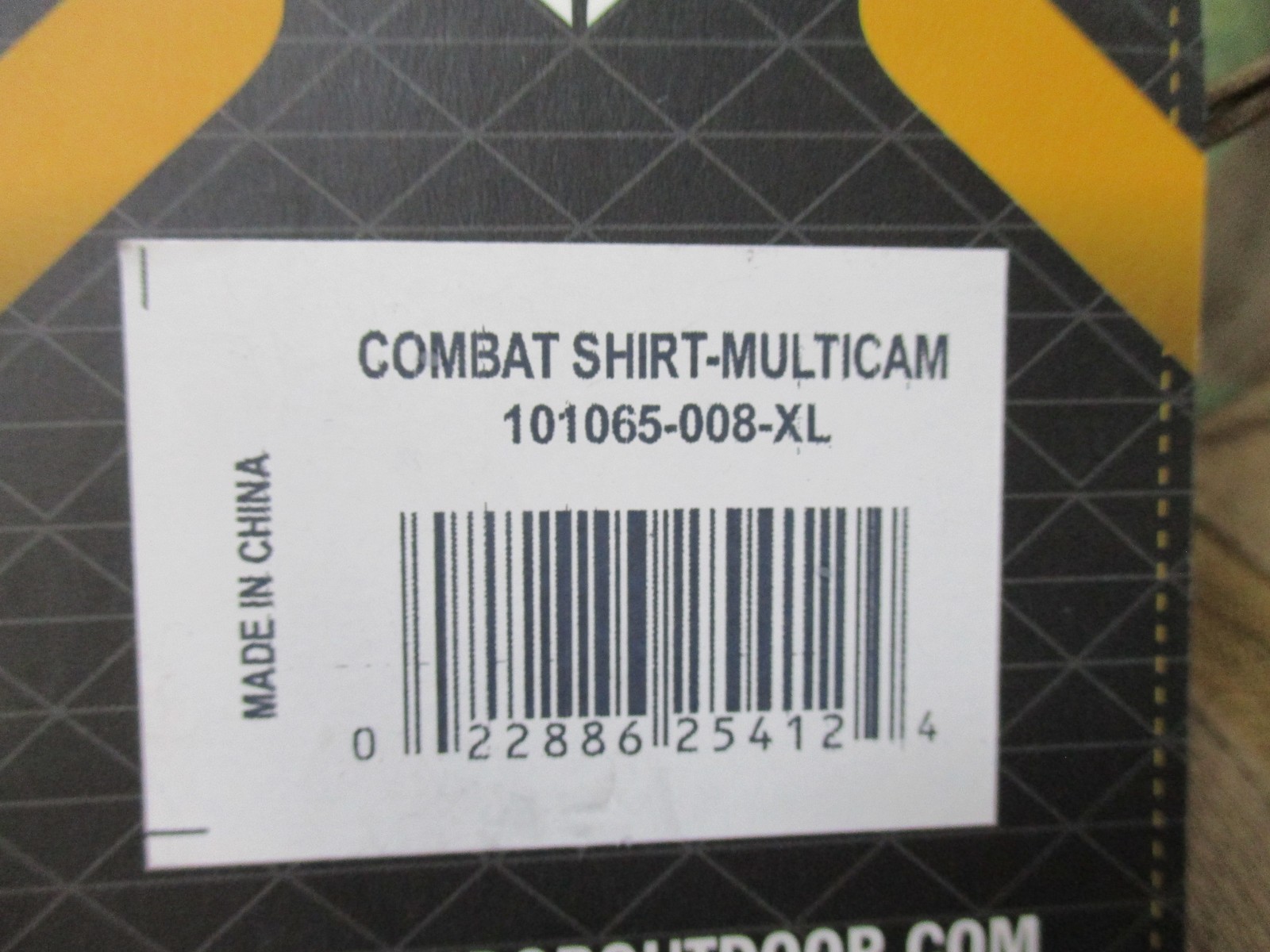 Condor Combat Shirt Multicam XL Long Sleeve 1/4 Zip Tactical Uniform Top