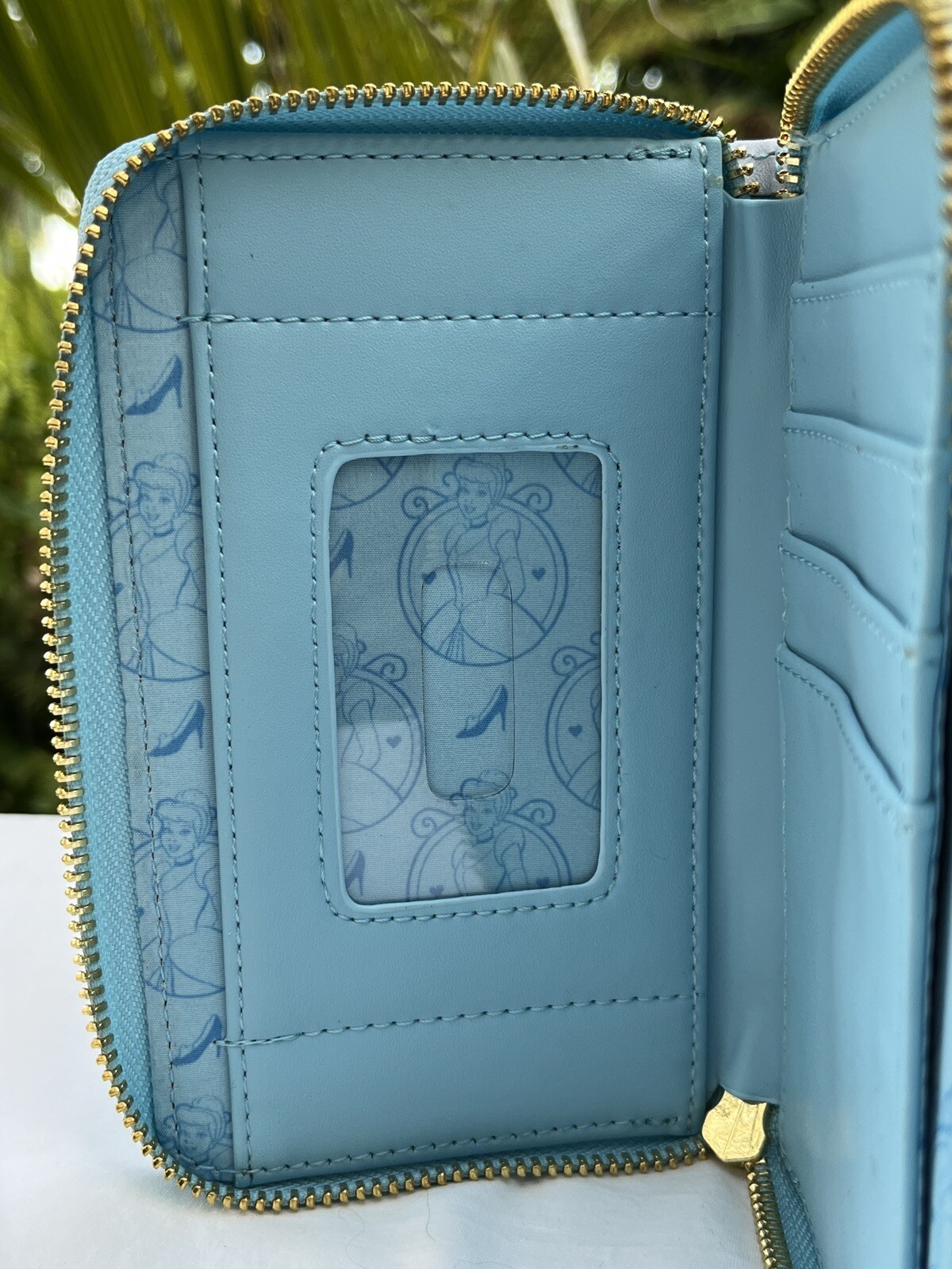 Loungefly Disney Cinderella Princess Scenes Jaq Gus & More Zip Around Wallet NWT