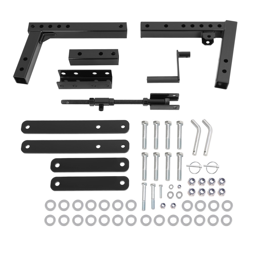 1 Point Hitch Implement Lift Adjustable For ATV UTV Lawn Tractor w/ 2" Receiver