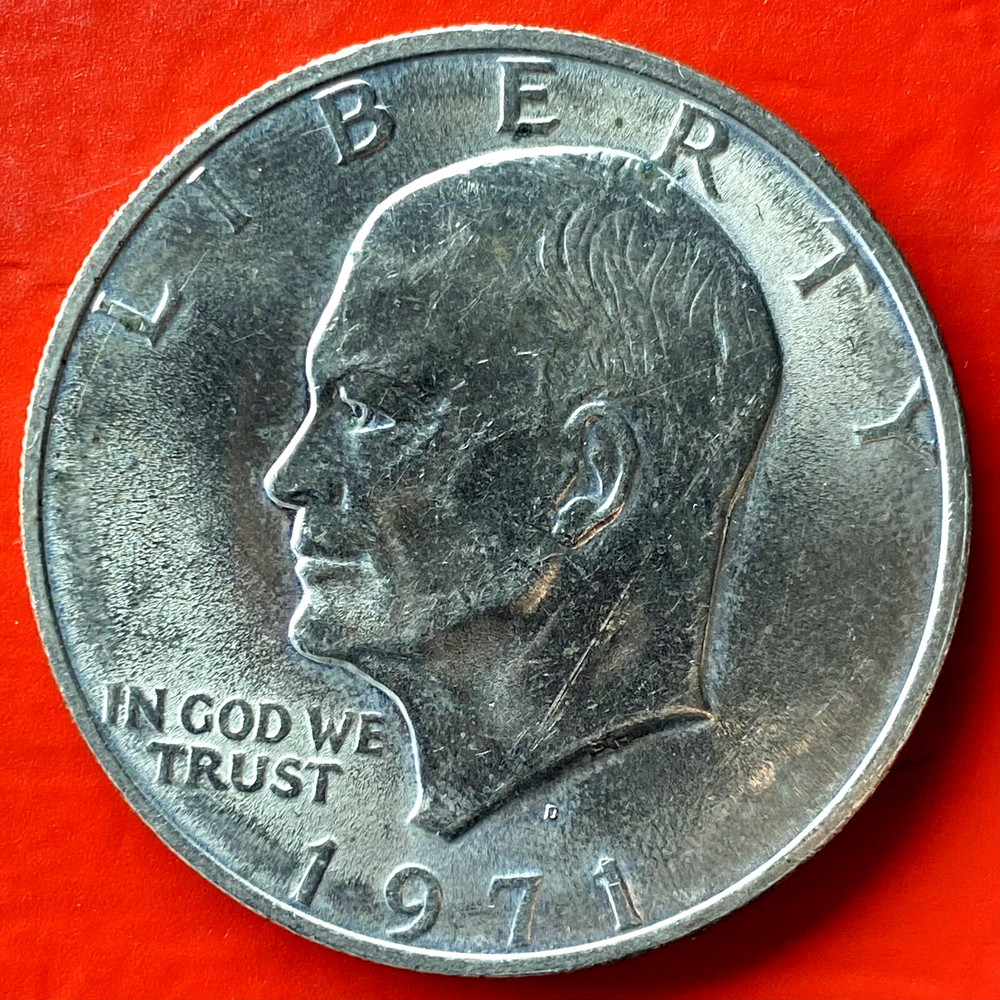 1971-D IKE DOLLAR, FRIENDLY EAGLE, FS-901