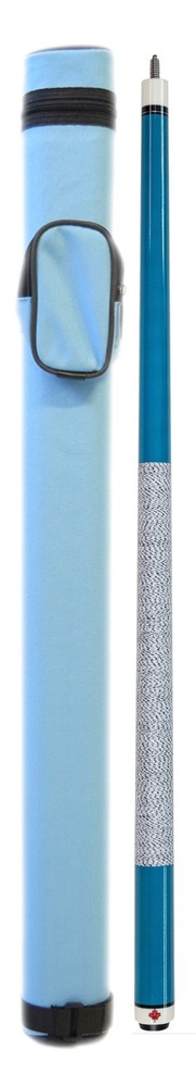 Package Set - Sky Blue Pool Cue & 1x1 Macaron Case.