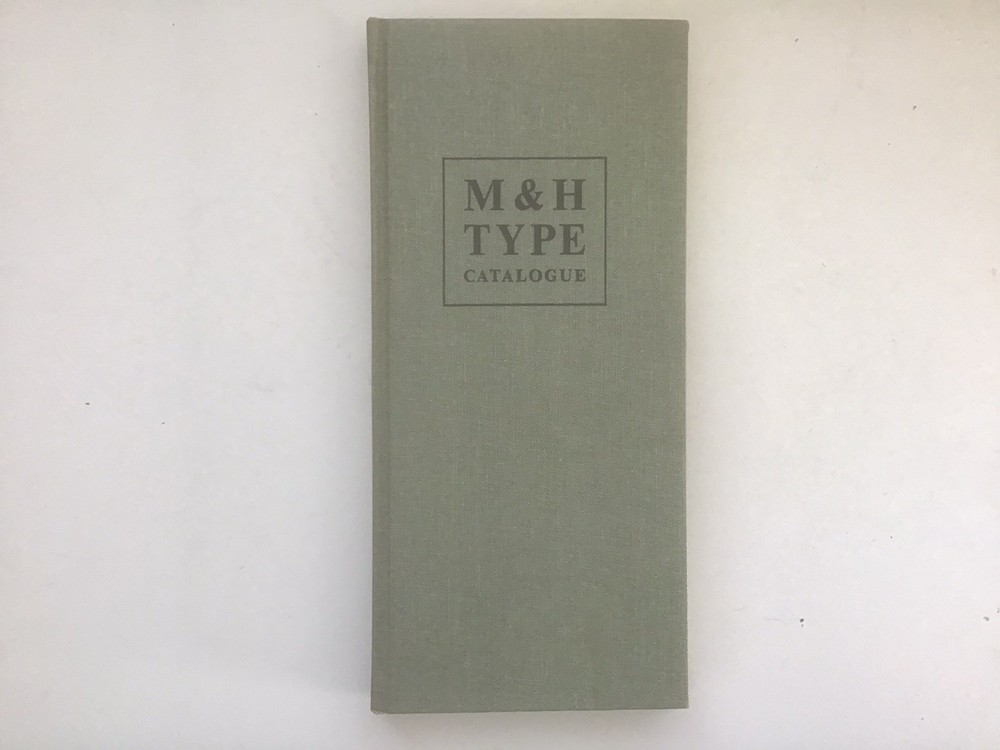 M & H Letterpress Type specimen Book